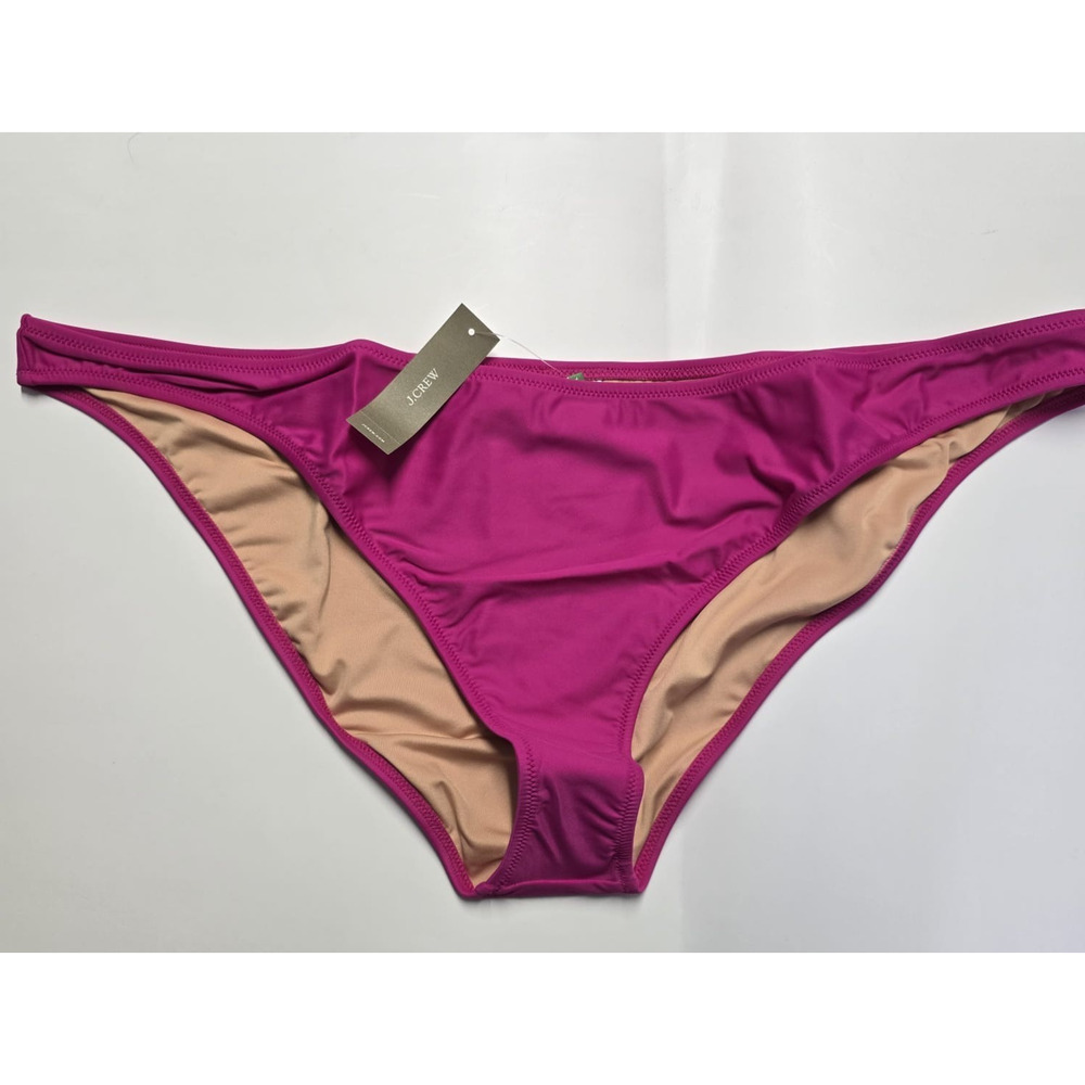 J.Crew Heritage 1989 High‎ Leg Bikini Swim Bottom Womens Size 3X Fucsia BP209